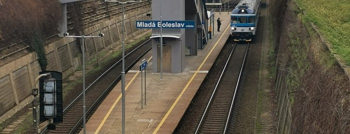 Železniční stanice Mladá Boleslav město is one of MB.