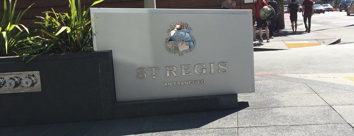 The St. Regis San Francisco is one of US Travel Eats.