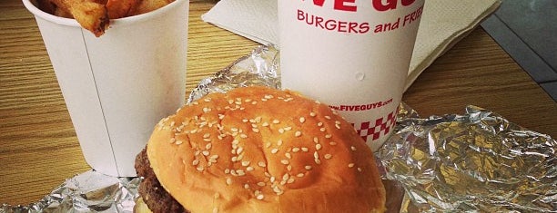 Five Guys is one of Where We've Been.