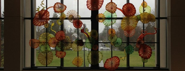 Wyatt Hall is one of Chihuly Pacific Northwest.