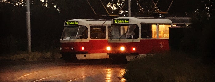 Sídliště Ďáblice (tram) is one of Tramvajové zastávky v Praze.