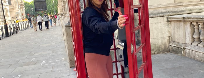 The Red Telephone Boxes At The Royal Courts is one of London.