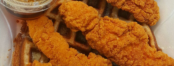 Mr. Wonderful's Chicken & Waffles is one of Chicken. Waffles. 'Nuff Said..