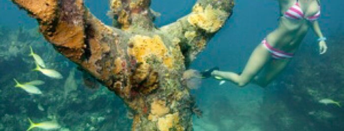 Christ of the Deep is one of Key largo.