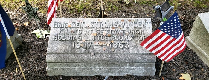 Strong Vincent Gravesite is one of Erie cemeteries.