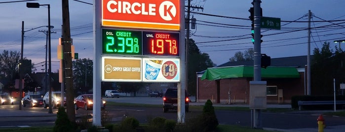 Circle K is one of Check in's.