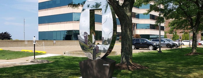 Threshold (2021) by Gregory Johnson is one of Downtown Erie Sculpture Walk.