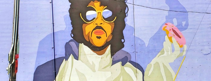 Prince with a Donut (2016) mural by Glen Infante is one of CLE in Focus.