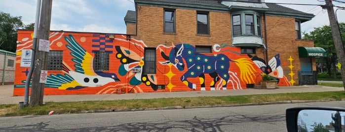 Ferdinand (2023) mural by Stevie Shao is one of Public Art of Erie County.