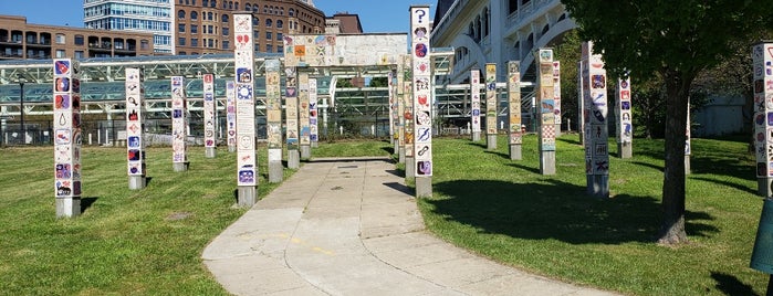 Unity Walk (1996) by George Woldeck and students is one of CLE in Focus.