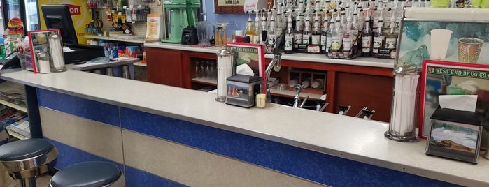 West End Drug Co Soda Fountain is one of Maine.