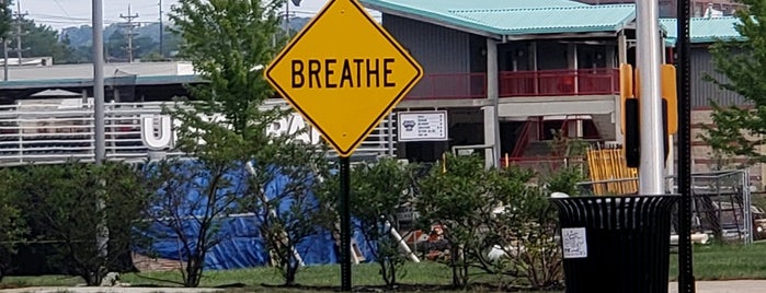 Word on the Street (Breathe) (2021) by Scott Froschuer is one of Downtown Erie Sculpture Walk.