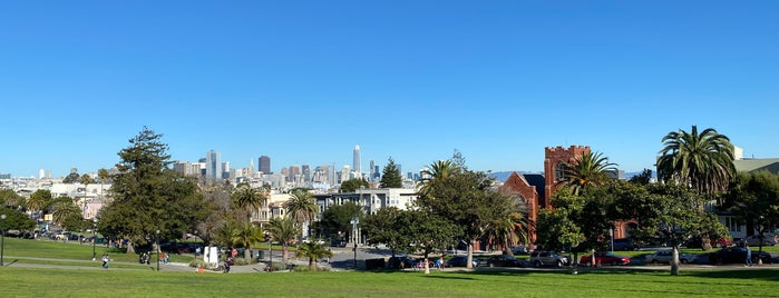 Mission Dolores Park is one of SFO.