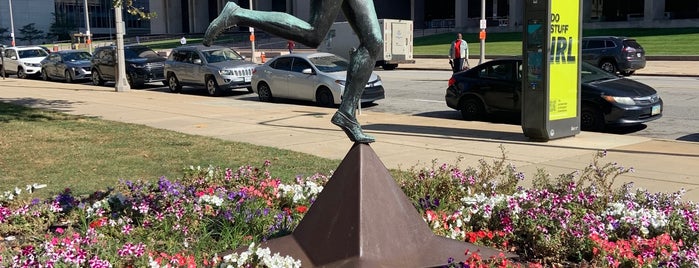 Jesse Owens Statue (1982) by William McVey is one of CLE in Focus.