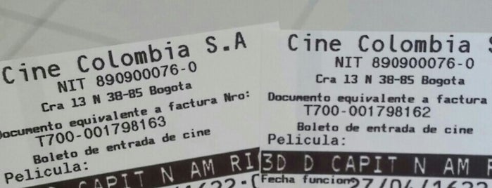 Cine Colombia is one of Diego Albertoさんのお気に入りスポット.