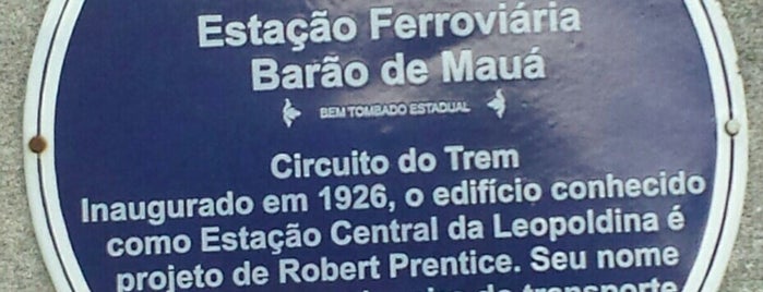 Estação Ferroviaria da Leopoldina is one of Rio-Niterói.