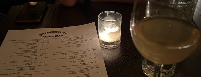 Pinkerton Wine Bar is one of Happy Hour.