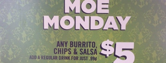 Moe's Southwest Grill is one of Gigglez time.