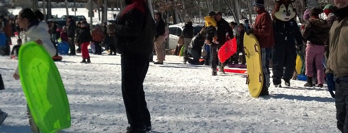 Clove Lakes Park is one of Best Sledding Hills in NYC Parks.