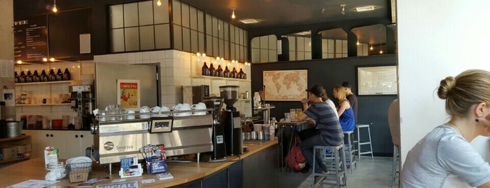 Pushcart Coffee is one of NYC Cafe Work & Study.