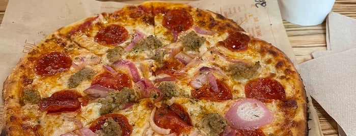 Blaze Pizza is one of With sepi.