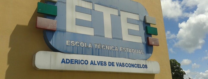 ETE - Escola Técnica Estadual Aderico Alves de Vasconcelos is one of Sempre que posso!.