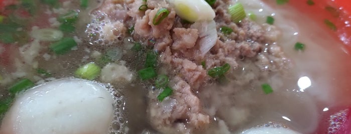 蔗芭粿条汤 is one of local food.