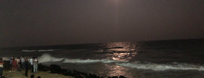 Rock Beach is one of Pondicherry.