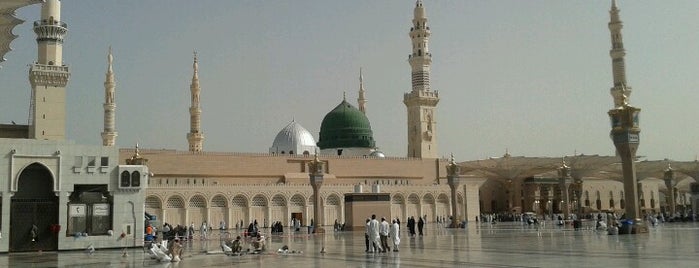 La moschea del Profeta is one of Al-Madinah Munawarah. Saudi Arabia.