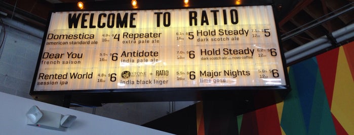 Ratio Beerworks is one of สถานที่ที่บันทึกไว้ของ Alex.