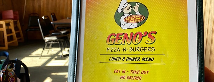 Geno's Pizza & Burgers is one of 20 favorite restaurants.
