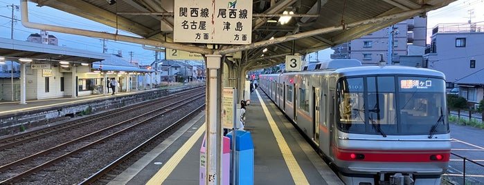 Yatomi Station is one of 名古屋鉄道 #1.