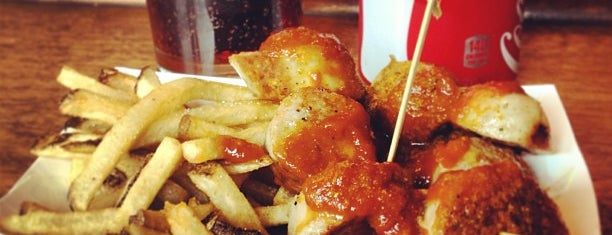 Wechsler's Currywurst is one of Hiccups.