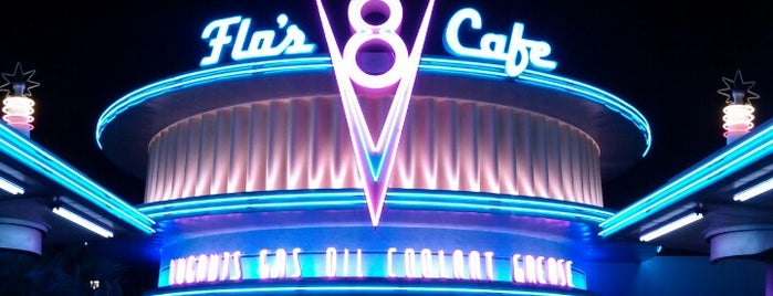 Flo's V8 Café is one of The 13 Best Places for Lunch Spot in Anaheim.