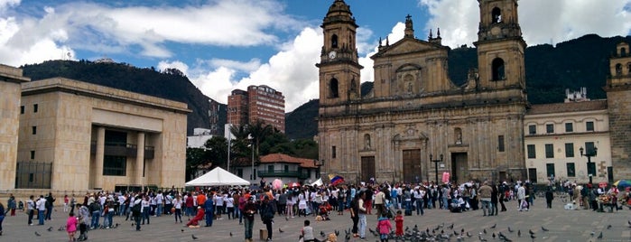 Plaza de Bolívar is one of Bogota.
