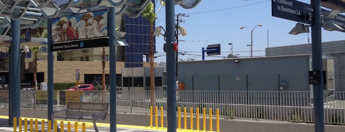 Metro Rail - Downtown Santa Monica Station (E) is one of Nikos’s Liked Places.