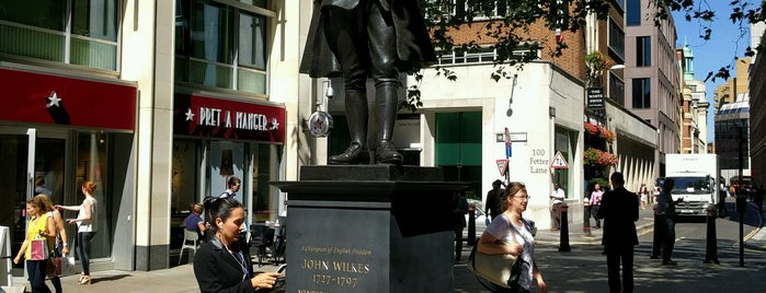 Statue of John Wilkes is one of Locais salvos de Eli.