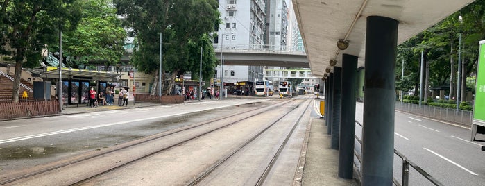 Victoria Park Tram Stop (57E/42W) is one of TRAM Shau Kei Wan -> Western Market 筲箕灣 -> 上環(西港城).