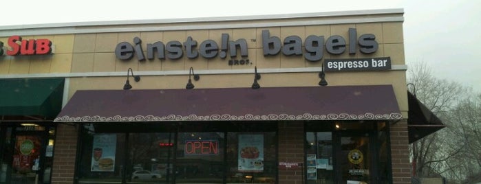 Einstein Bros Bagels is one of Lieux qui ont plu à Eve.