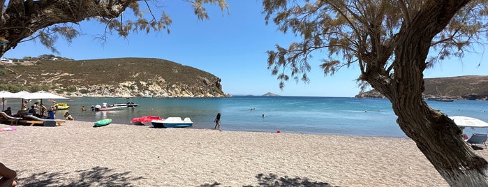 Kampos Beach is one of Patmos to-do list .