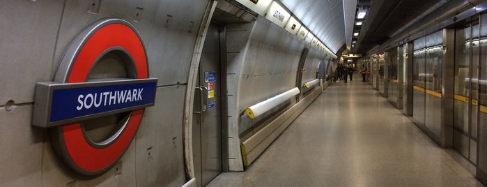 Southwark London Underground Station is one of London, England, UK 2017.