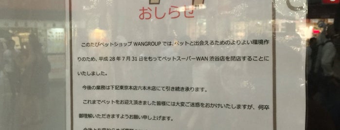 Pet Super Wan 渋谷店 is one of Tokyo.
