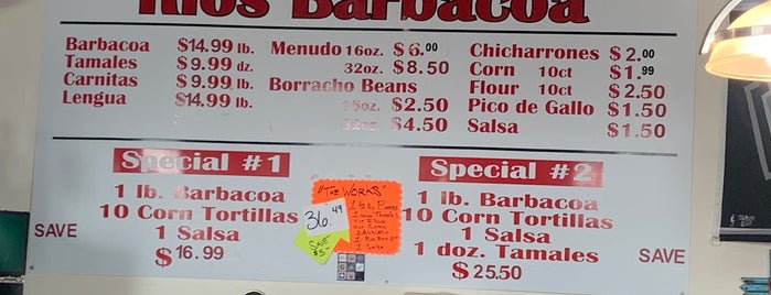 Rios Barbacoa is one of The 15 Best Places for Barbacoa in San Antonio.