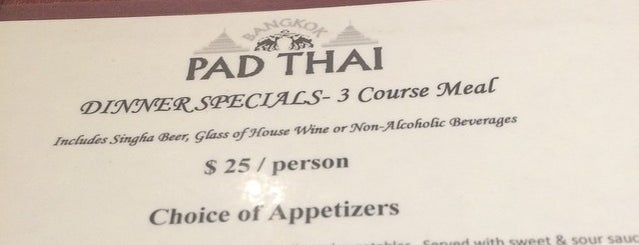 Bangkok Pad Thai is one of London Wish List.