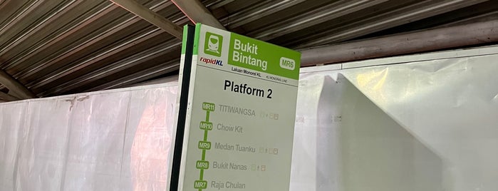 RapidKL AirAsia-Bukit Bintang (MR6) Monorail Station is one of Trip KL - Malaysia.