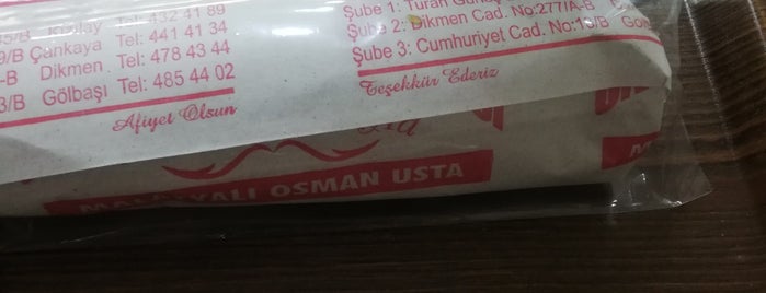 Ünlülerin Çiğ Köftecisi Malatyalı Osman Usta is one of Kizilay.