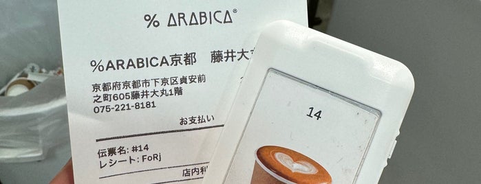 % Arabica is one of 京都.