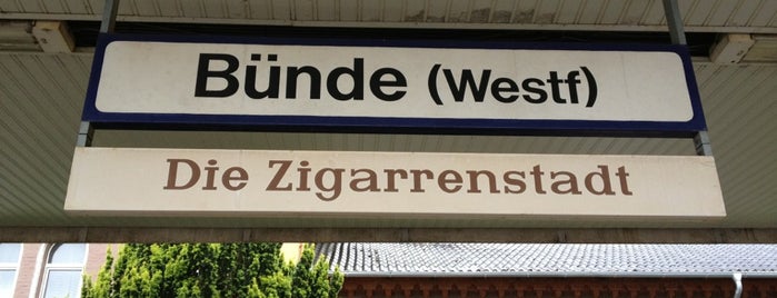 Bahnhof Bünde (Westf) is one of Bf's in Ostwestfahlen / Osnabrücker u. Münsterland.