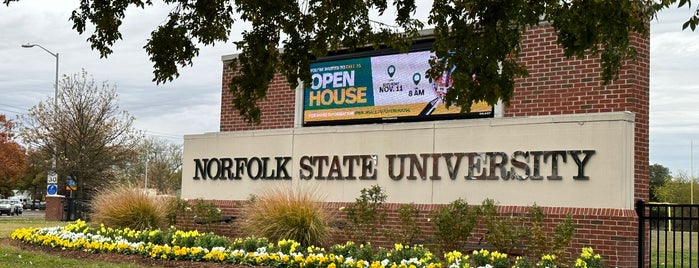 Norfolk State University is one of college campuses visited.