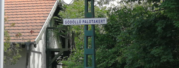 Gödöllő, Palotakert (H8) is one of Hév megállók.